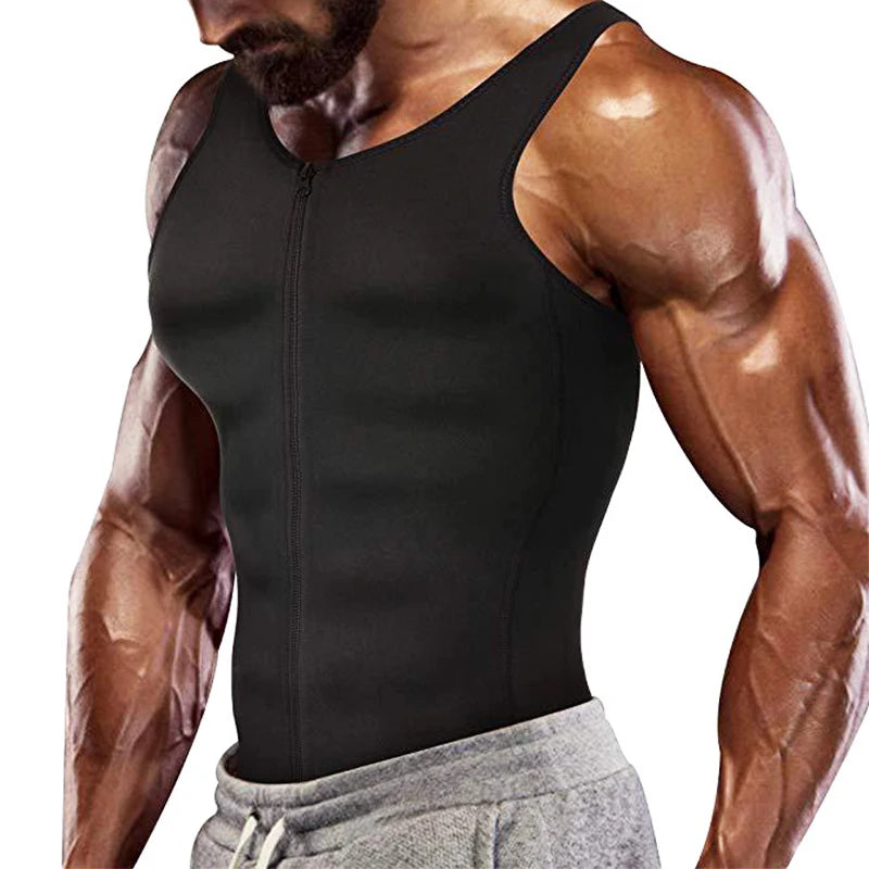 Men's Slimming Modeling Strap Belt Slimming Corset Vest Compression Shapewear Slim Three-breasted Top Fat Burning Vest