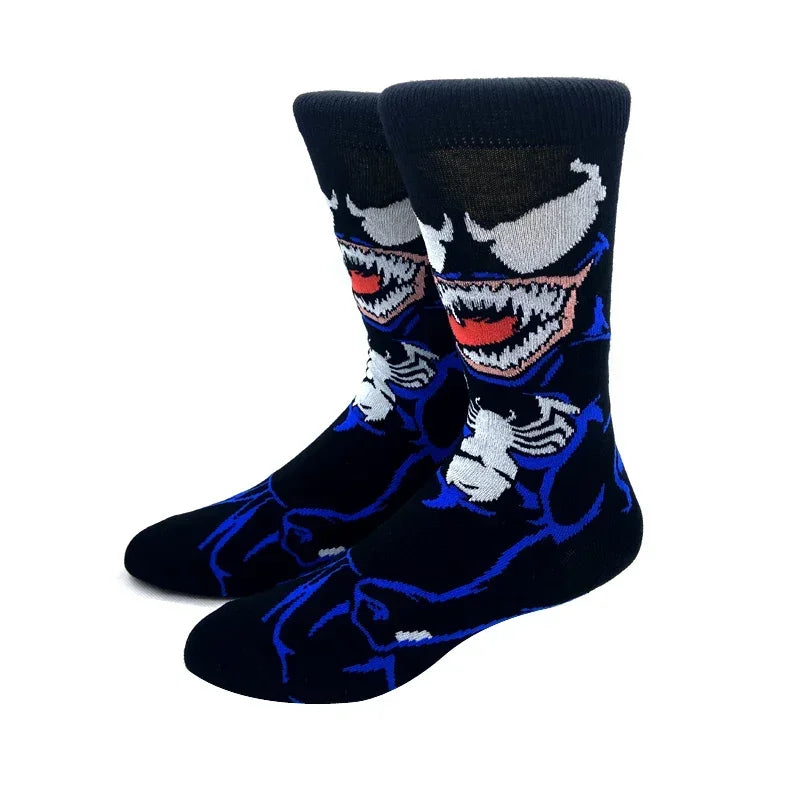 New Design Long Men Socks High Quality Comfortable Cartoon Characters Men and Women Fashion Happy Funny Socks Anime Socks