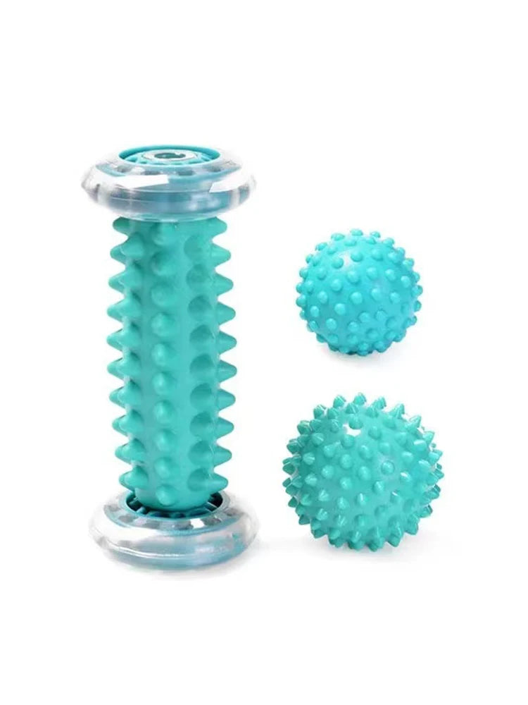 Foot Massager Massage Roller Yoga Massage Ball Plantar Fascia Roller Muscle Relaxation Sports Fitness Balls Body Exercise Set