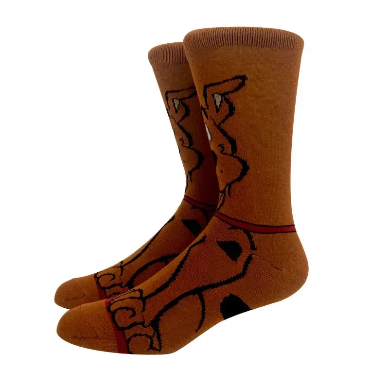 New Design Long Men Socks High Quality Comfortable Cartoon Characters Men and Women Fashion Happy Funny Socks Anime Socks