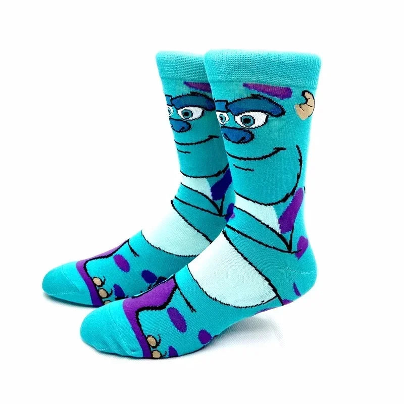 New Design Long Men Socks High Quality Comfortable Cartoon Characters Men and Women Fashion Happy Funny Socks Anime Socks
