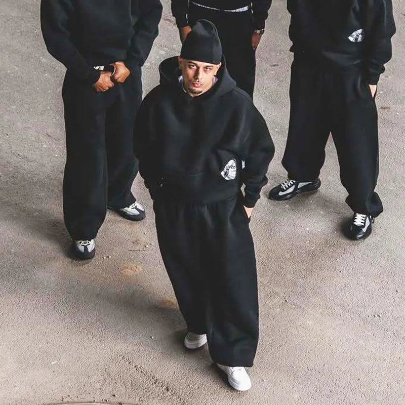 2025 Autumn Winter New Hoodie Fashion Street Style Versatile Personalized Embroidery Hoodie Couple's Style