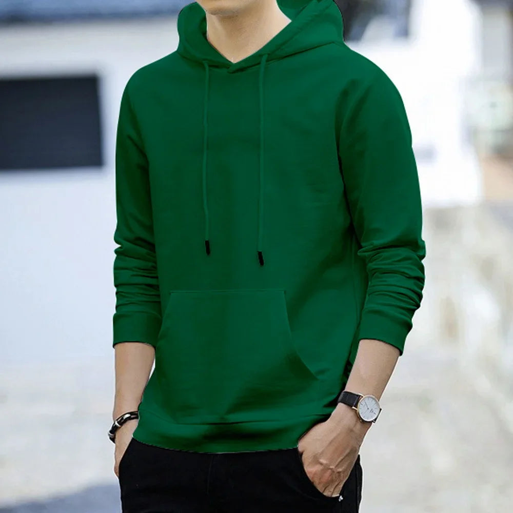 Hoodies 2024 New Men Harajuku Hooded Sweatshirts Casual All-match Pullover Streetwear Sweater Fashion Clothing Sweatshirt Hoodie