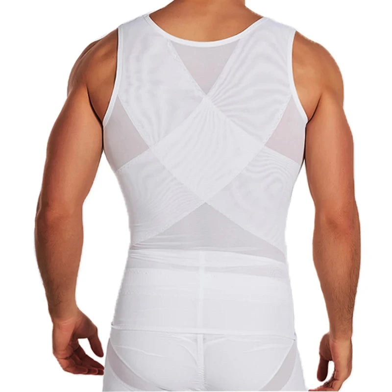 Men's Body Shaper Compression Vest Abdomen Shapewear Tummy Slimming Sheath Belly Trimmer Shapers Corset Waist Trainer Tops