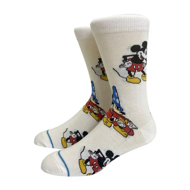 New Design Long Men Socks High Quality Comfortable Cartoon Characters Men and Women Fashion Happy Funny Socks Anime Socks