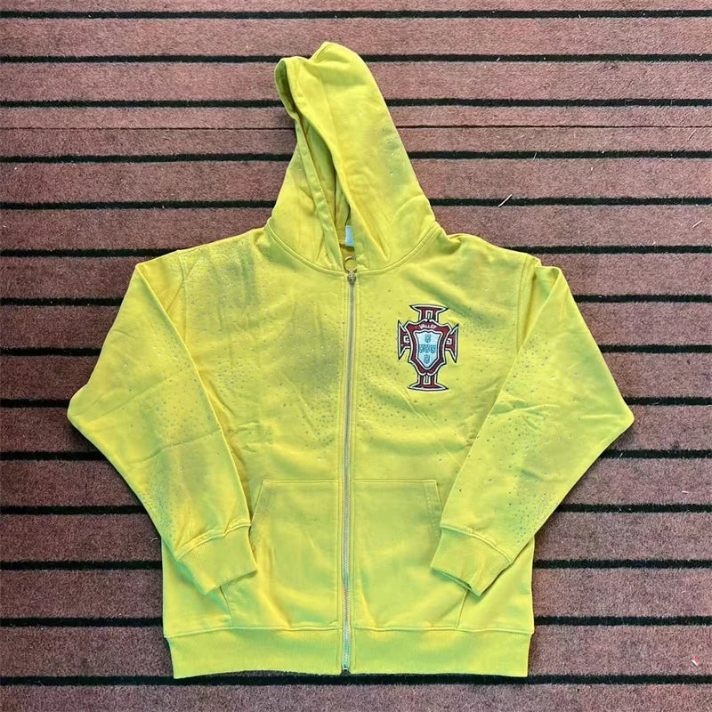 Black Washed VALLEY Hot Drill Hoodies Men Women 1:1 Best Quality American Vintage Vale Embroidered Logo Sweatshirts