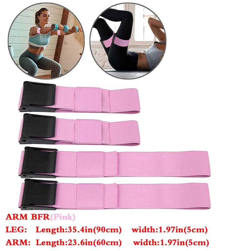 BFR Booty Bands Blood Flow Restriction Bands Resistance Butt Squat Thigh Glutes Hip Building Kaatsu Straps Gym Fitness Equipment