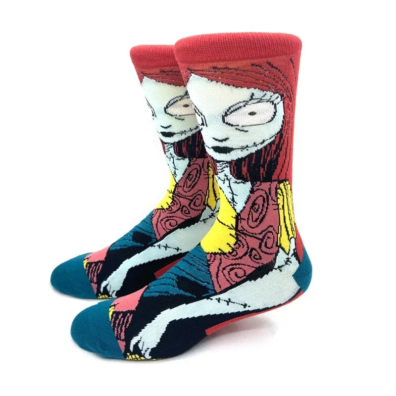 New Design Long Men Socks High Quality Comfortable Cartoon Characters Men and Women Fashion Happy Funny Socks Anime Socks