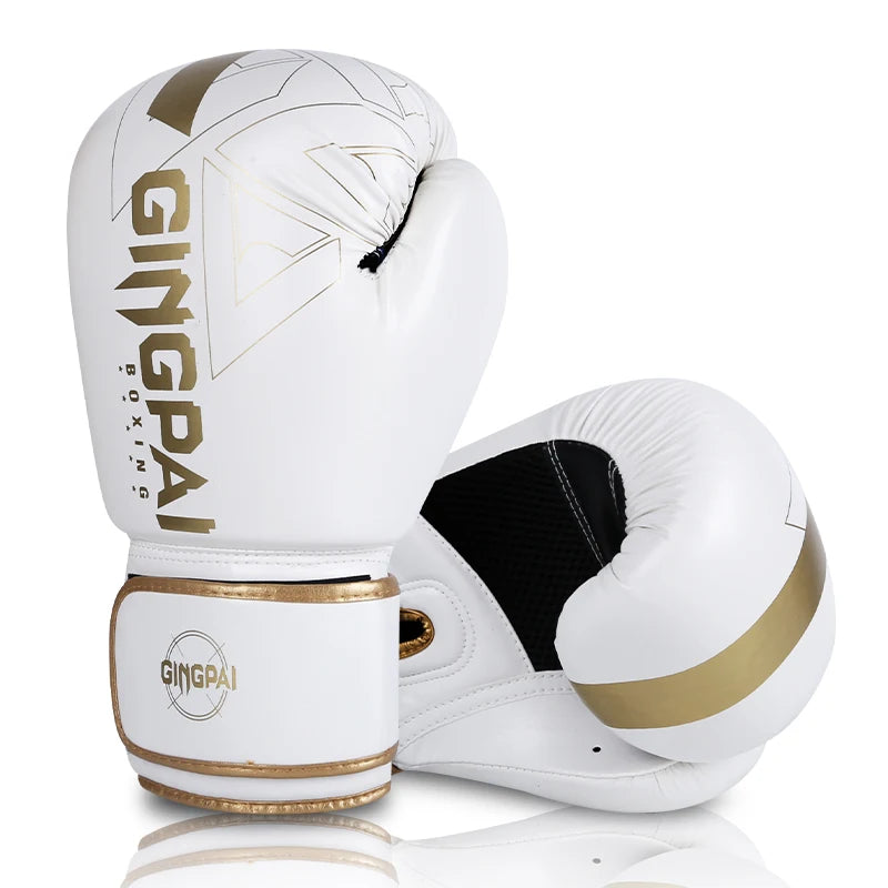 6/8/10/12/14oz Boxing Gloves PU Leather Muay Thai MMA Profession Kickboxing Adults Sandbag Training Gloves Equipment