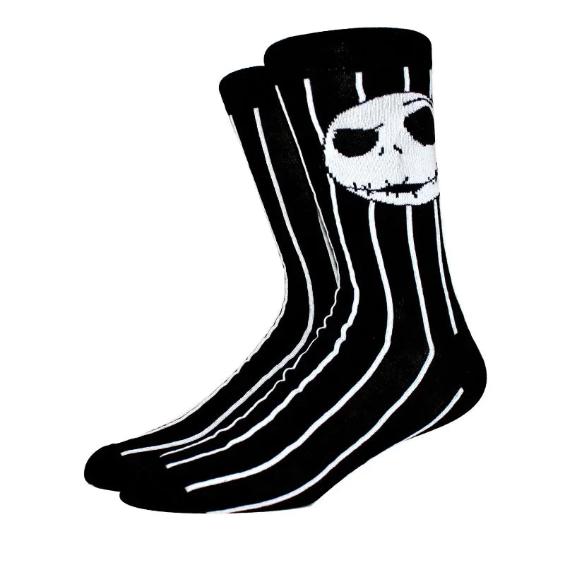 New Design Long Men Socks High Quality Comfortable Cartoon Characters Men and Women Fashion Happy Funny Socks Anime Socks