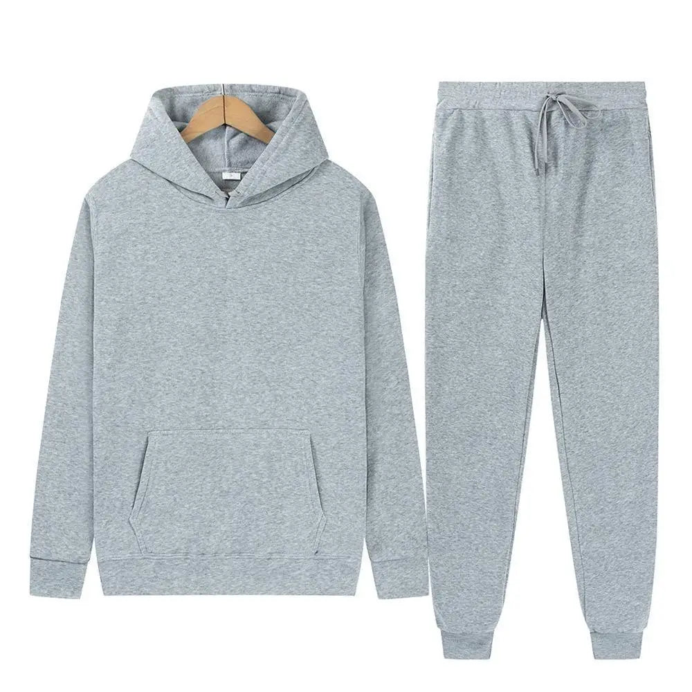 2024 Autumn And Winter New Trend All-in-one Hooded Hoodie Set Men's Thick Loose Running Spring And Autumn Hoodie