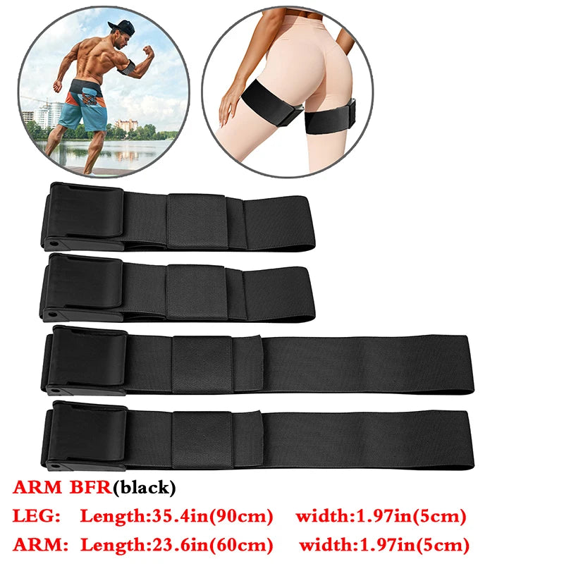 BFR Booty Bands Blood Flow Restriction Bands Resistance Butt Squat Thigh Glutes Hip Building Kaatsu Straps Gym Fitness Equipment