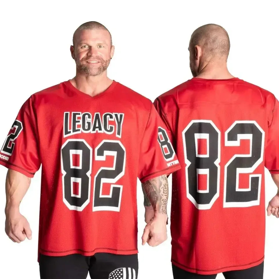 New Men's Short Sleeved T-shirt Baseball Shirt Soccer Suit Fitness Short Sleeved Men's Comfortable Quick Drying Motorcycle Top