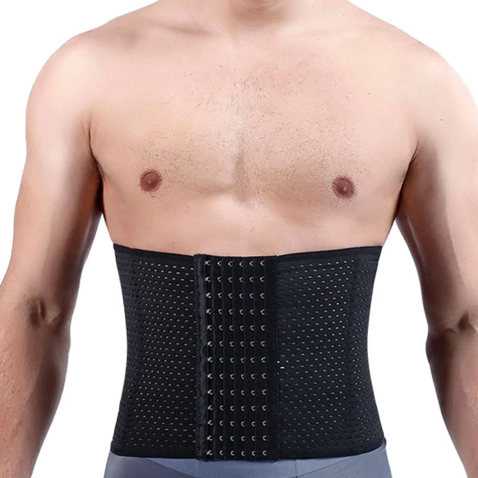 Men Compression Shapewear Waist Trainer Trimmer Belt Corset For Abdomen Belly Shapers Tummy Control Fitness Slimming Body Shaper
