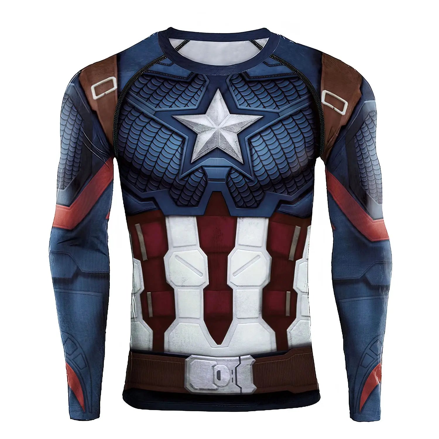 Compression Shirts for Men Long Sleeve Comics Spider Cosplay T-Shirt Superhero Top Elastic Fitness Sportwear Fitness Top Clothes
