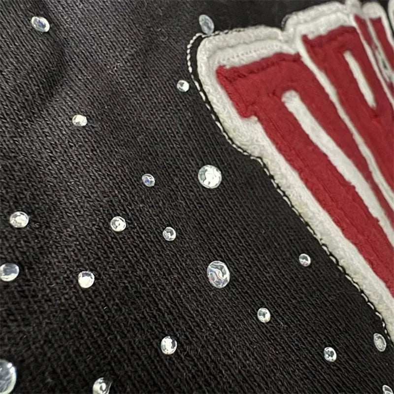 Black Washed VALLEY Hot Drill Hoodies Men Women 1:1 Best Quality American Vintage Vale Embroidered Logo Sweatshirts