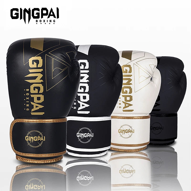 6/8/10/12/14oz Boxing Gloves PU Leather Muay Thai MMA Profession Kickboxing Adults Sandbag Training Gloves Equipment