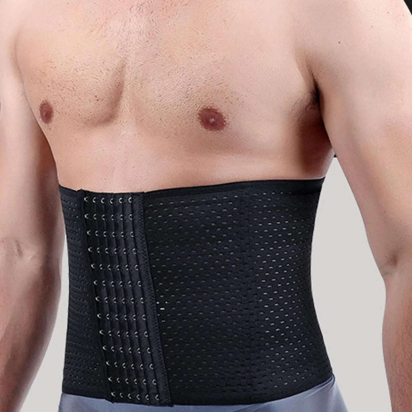 Men Compression Shapewear Waist Trainer Trimmer Belt Corset For Abdomen Belly Shapers Tummy Control Fitness Slimming Body Shaper