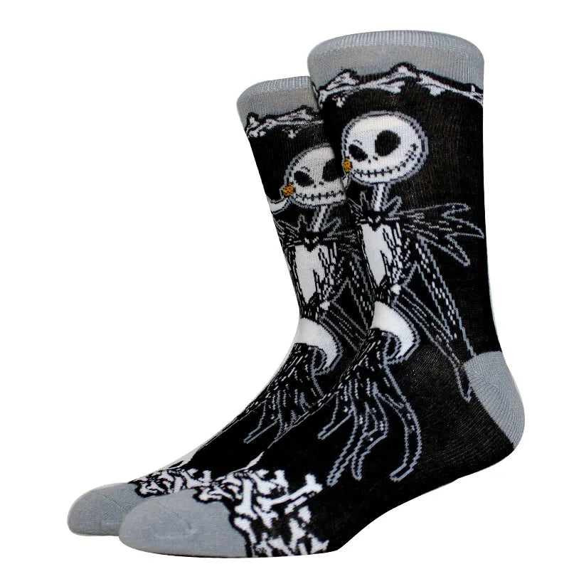 New Design Long Men Socks High Quality Comfortable Cartoon Characters Men and Women Fashion Happy Funny Socks Anime Socks