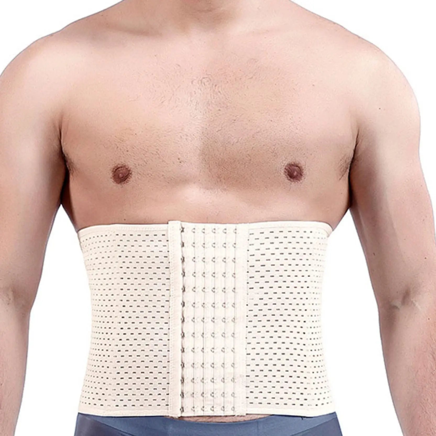 Men Compression Shapewear Waist Trainer Trimmer Belt Corset For Abdomen Belly Shapers Tummy Control Fitness Slimming Body Shaper