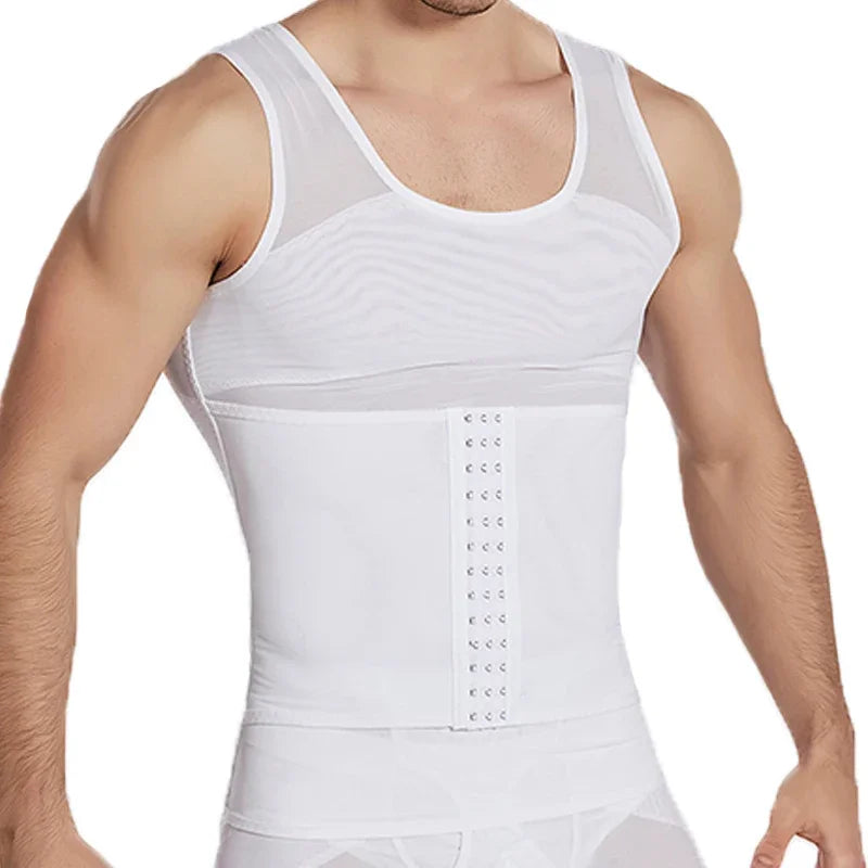 Men's Body Shaper Compression Vest Abdomen Shapewear Tummy Slimming Sheath Belly Trimmer Shapers Corset Waist Trainer Tops
