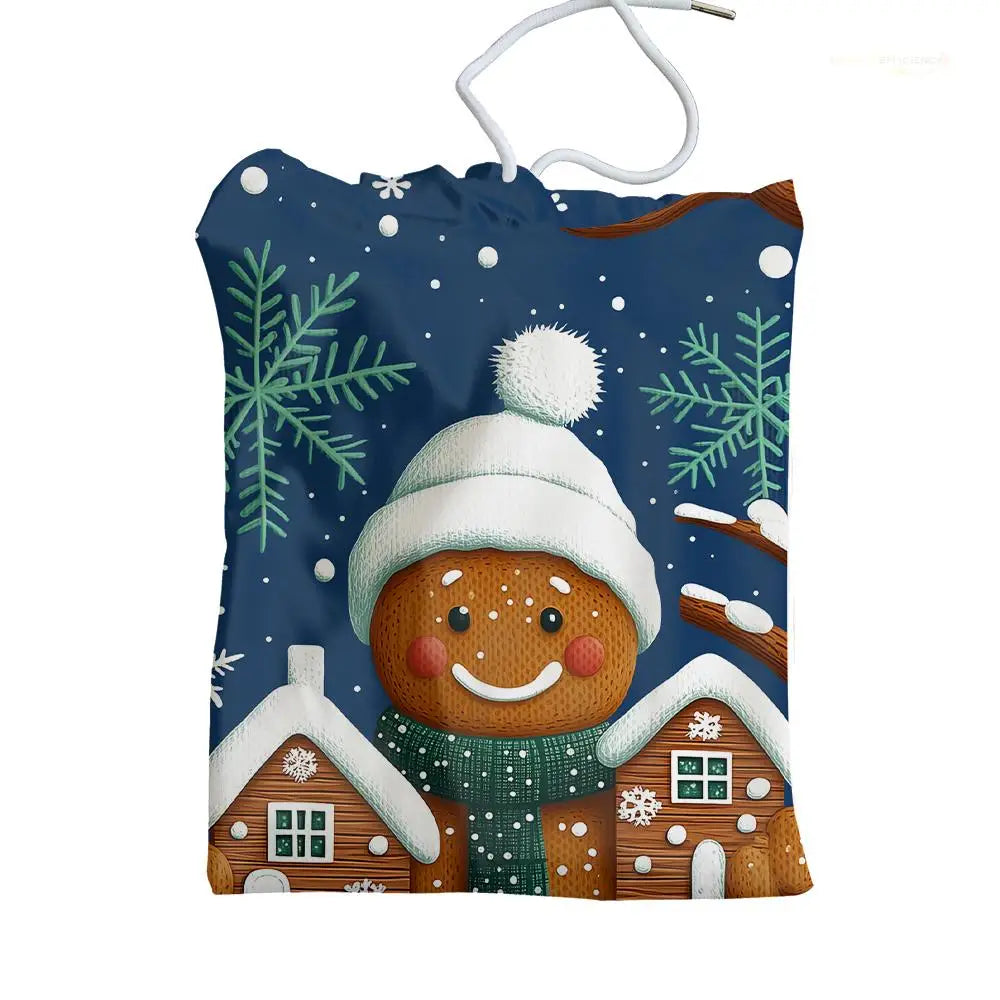 2025 Christmas 3D Printed Gingerbread Man Hoodie Autumn And Winter Fashion Pullover Men's And Women's Casual Holiday Clothing