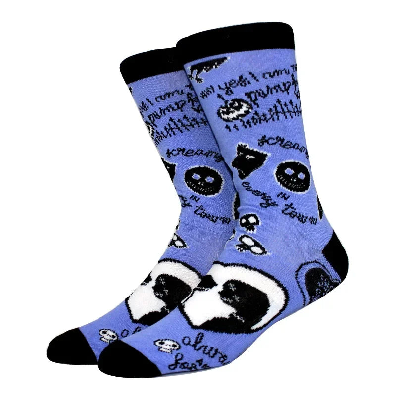 New Design Long Men Socks High Quality Comfortable Cartoon Characters Men and Women Fashion Happy Funny Socks Anime Socks