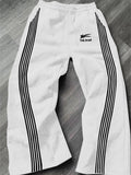 Men'S Camo / Striped Print Drawstring Waist Sports Sweatpants, Casual Comfy Regular Fit Pocket Straight Leg Trousers for Fall & Winter, Men'S Bottoms for Daily Wear, Work Trousers, Sports Pants Sportswear, Fitness Pants, Clothes