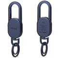 Miroddi for Keychain with Tracker, Men'S Accessories Works with Apple Find My, Heavy Duty Metal Carabiner Car Key Chains with GPS Tracker, Anti-Lost Keyring Finder Locator, Rechargeable, Steel, Waterproof, Gift for Mens, Males, Husbands, Bluetooth Black