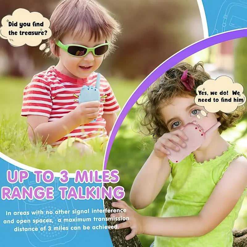 Aontess Kids Video Walkie Talkies Toys- 2 Pack, Long Range, No Internet Connection Required, with Camera, Ideal for 3 - 12 Year Olds, Perfect for Outdoor Play & Indoor Fun,Holiday Gifts for Children, Christmas Gifts