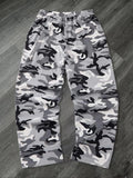 Men'S Camo / Striped Print Drawstring Waist Sports Sweatpants, Casual Comfy Regular Fit Pocket Straight Leg Trousers for Fall & Winter, Men'S Bottoms for Daily Wear, Work Trousers, Sports Pants Sportswear, Fitness Pants, Clothes