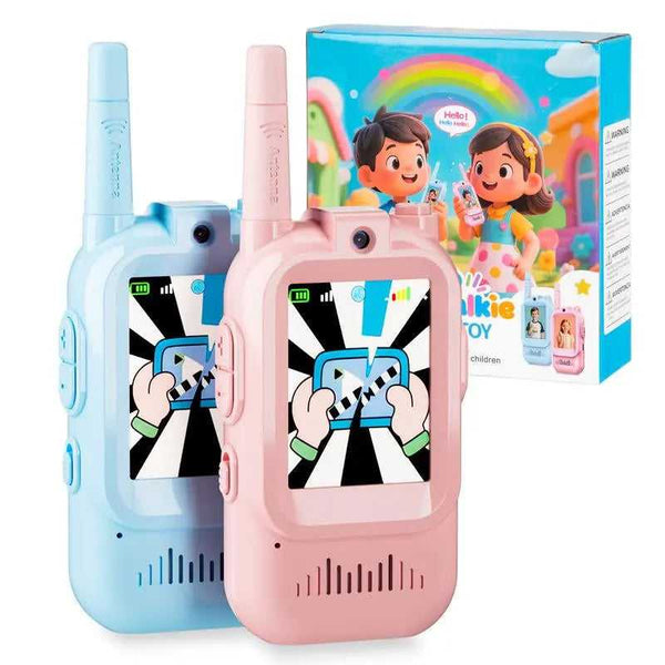 Aontess Kids Video Walkie Talkies Toys- 2 Pack, Long Range, No Internet Connection Required, with Camera, Ideal for 3 - 12 Year Olds, Perfect for Outdoor Play & Indoor Fun,Holiday Gifts for Children, Christmas Gifts