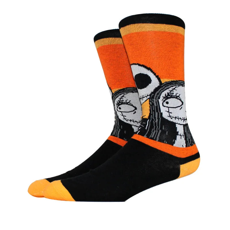 New Design Long Men Socks High Quality Comfortable Cartoon Characters Men and Women Fashion Happy Funny Socks Anime Socks