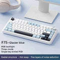 F75 2.4G Wireless/Bluetooth/Wired Gaming Mechanical Keyboard RGB Customized 75% Layout OEM Profile Gasket Structure