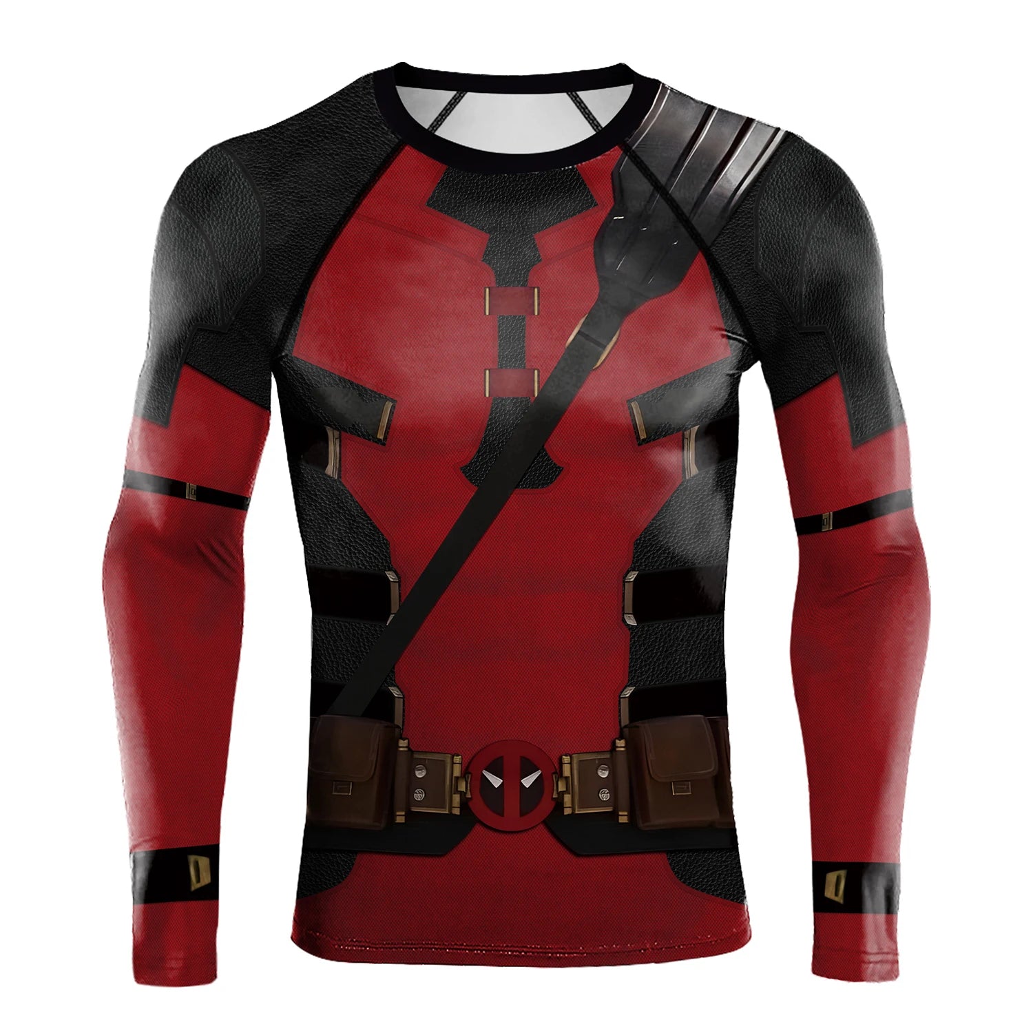 Compression Shirts for Men Long Sleeve Comics Spider Cosplay T-Shirt Superhero Top Elastic Fitness Sportwear Fitness Top Clothes