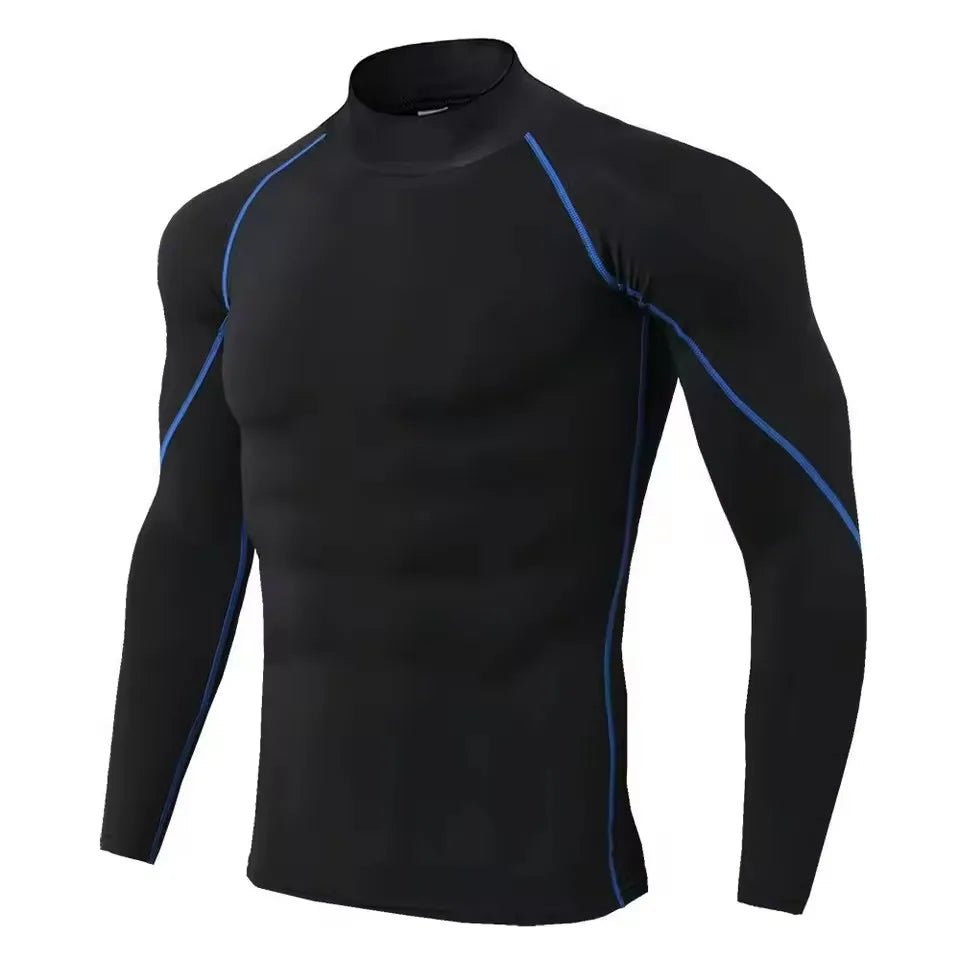 Men Compression Long Sleeve T Shirt Sportswear Male Skinny Tshirt Elastic Track Tracksuit Clothing Gyms Fitness T-shirt For Men