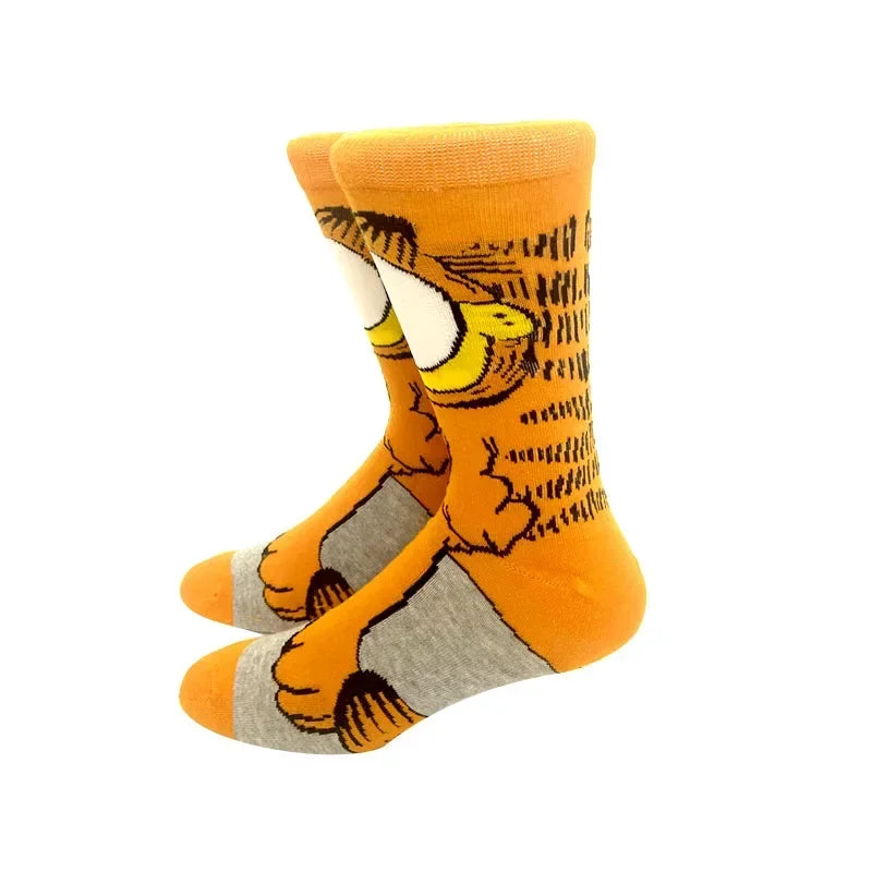 New Design Long Men Socks High Quality Comfortable Cartoon Characters Men and Women Fashion Happy Funny Socks Anime Socks