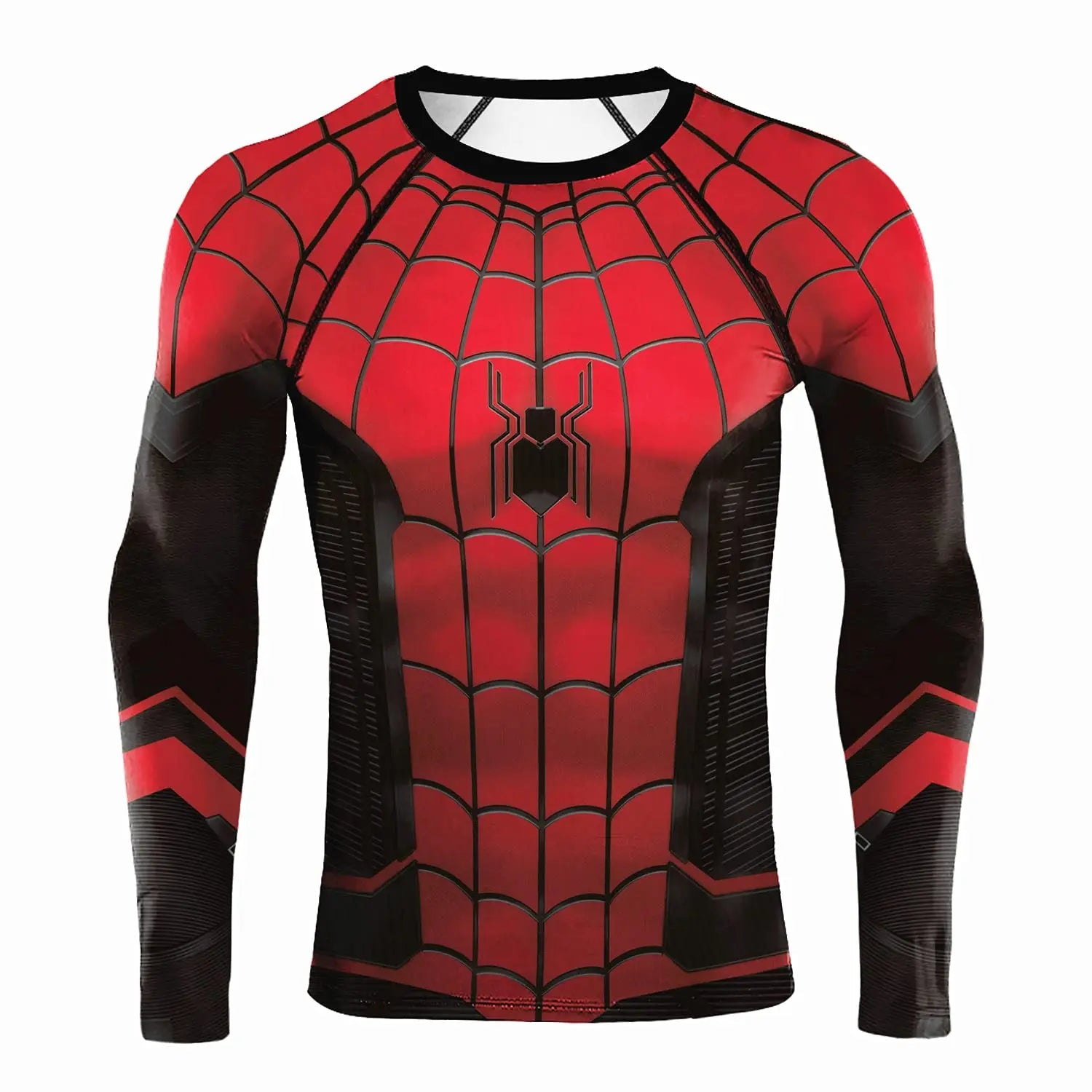 Compression Shirts for Men Long Sleeve Comics Spider Cosplay T-Shirt Superhero Top Elastic Fitness Sportwear Fitness Top Clothes