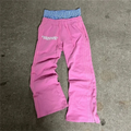 Man Pants Y2K Fashion Simple Striped Casual Pants for Men Retro Harajukuhip Hop Sweatpant Loose Straight Pants High Waist Loose