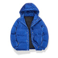 New Arrival Casual Mens Winter Trendy Hooded Bread Couple Bright Face Starry Thickened Coat Cotton-Padded Jackets