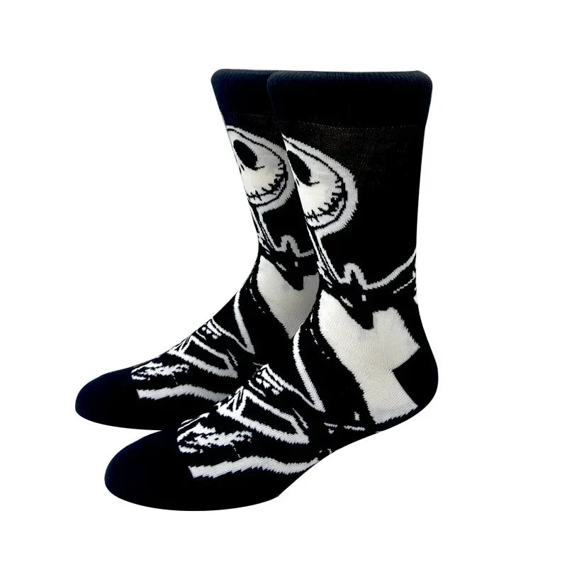 New Design Long Men Socks High Quality Comfortable Cartoon Characters Men and Women Fashion Happy Funny Socks Anime Socks