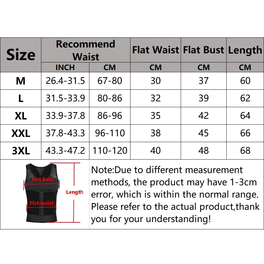Men's Body Shaper Compression Vest Abdomen Shapewear Tummy Slimming Sheath Belly Trimmer Shapers Corset Waist Trainer Tops