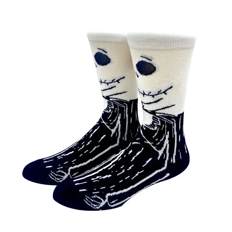 New Design Long Men Socks High Quality Comfortable Cartoon Characters Men and Women Fashion Happy Funny Socks Anime Socks
