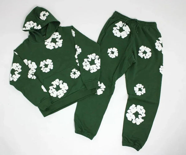 Brand Hot Selling New Fashionable Foam Cotton Printed Hoodie, European and American Fashionable Men'S Sports Suit
