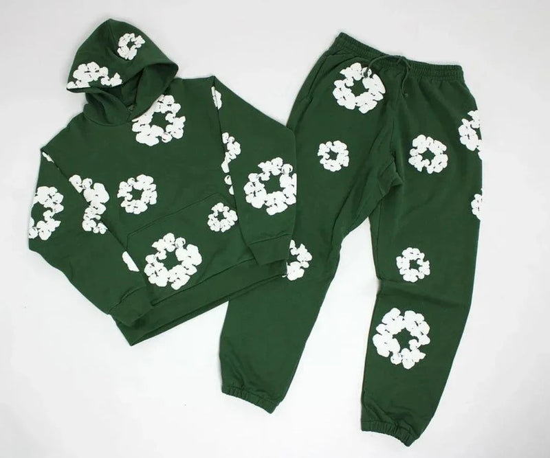Brand Hot Selling New Fashionable Foam Cotton Printed Hoodie, European and American Fashionable Men'S Sports Suit