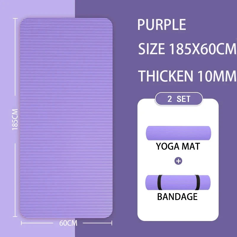 2Meter Longer Yoga Mat Super Large Lengthened Yoga Mat Men's Special High Quality Fitness  Pilates Exercise Healthy Fitness Mat