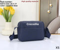 Men'S Oxford Cloth Crossbody Bag Single Shoulder Commuter Bag Student Commuter Bag Trendy Crocodile Print Casual Style