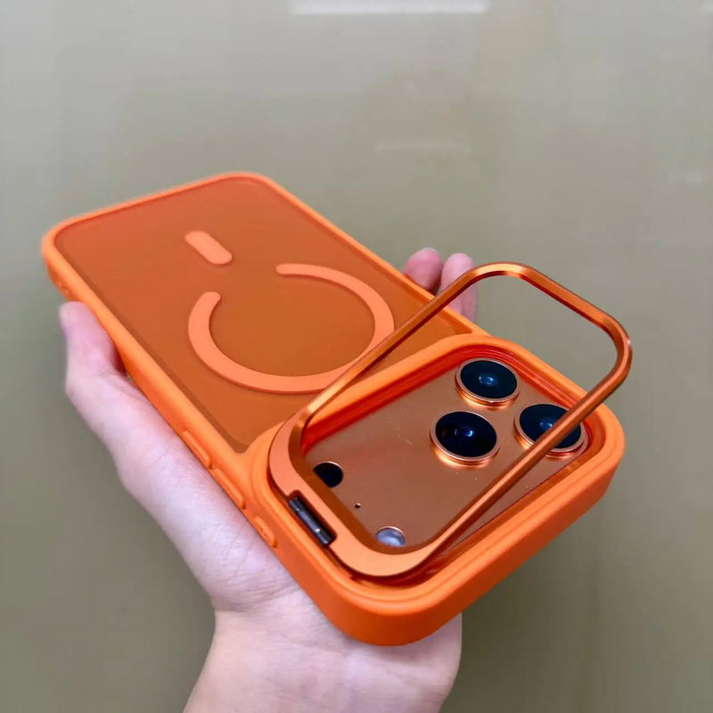 New Frosted Matte Translucent Magnetic Case for  17 17Pro 17Air 17 Pro Max Metal Bracket for Magsafe Wireless Charge Cover
