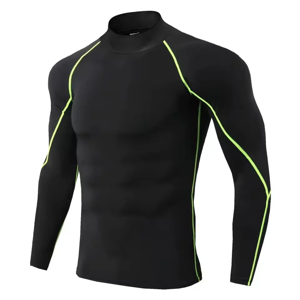Men Compression Long Sleeve T Shirt Sportswear Male Skinny Tshirt Elastic Track Tracksuit Clothing Gyms Fitness T-shirt For Men