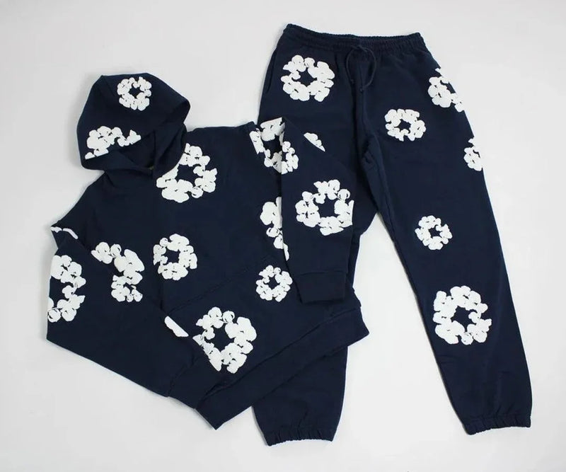 Brand Hot Selling New Fashionable Foam Cotton Printed Hoodie, European and American Fashionable Men'S Sports Suit